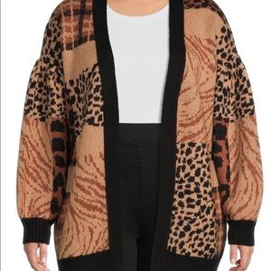 Terra Sky open front cardigan sweater. Size 2x slightly oversized. New with tags